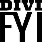 Black and white Divi company logo